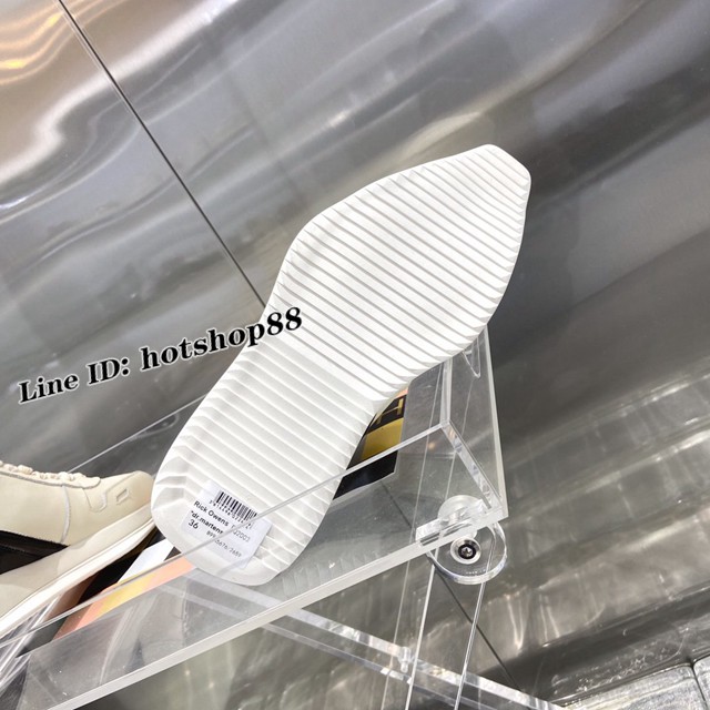 Rick owens 2022新款FOGACHINE系列米白色休閒運動鞋 dx1749